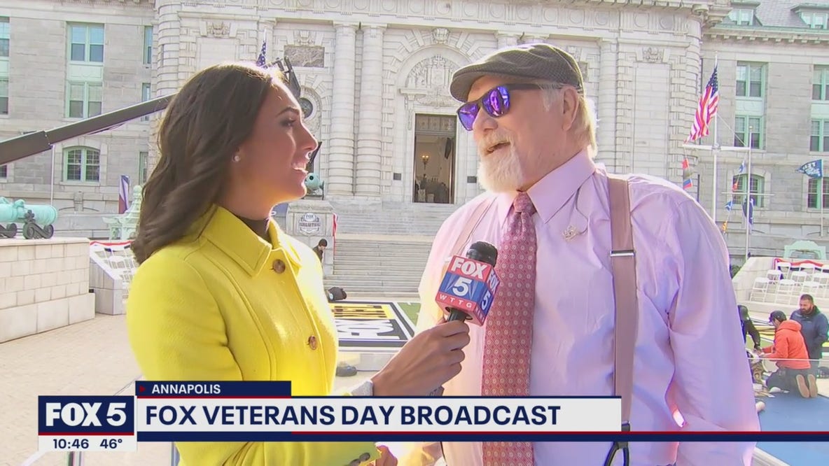 Veterans honored by FOX Sports NFL Sunday during broadcast from US Naval Academy in Annapolis